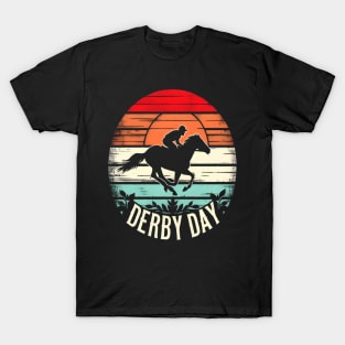 Cute Horse 150th Derby Day 2024 Horse racing Fascinator T-Shirt